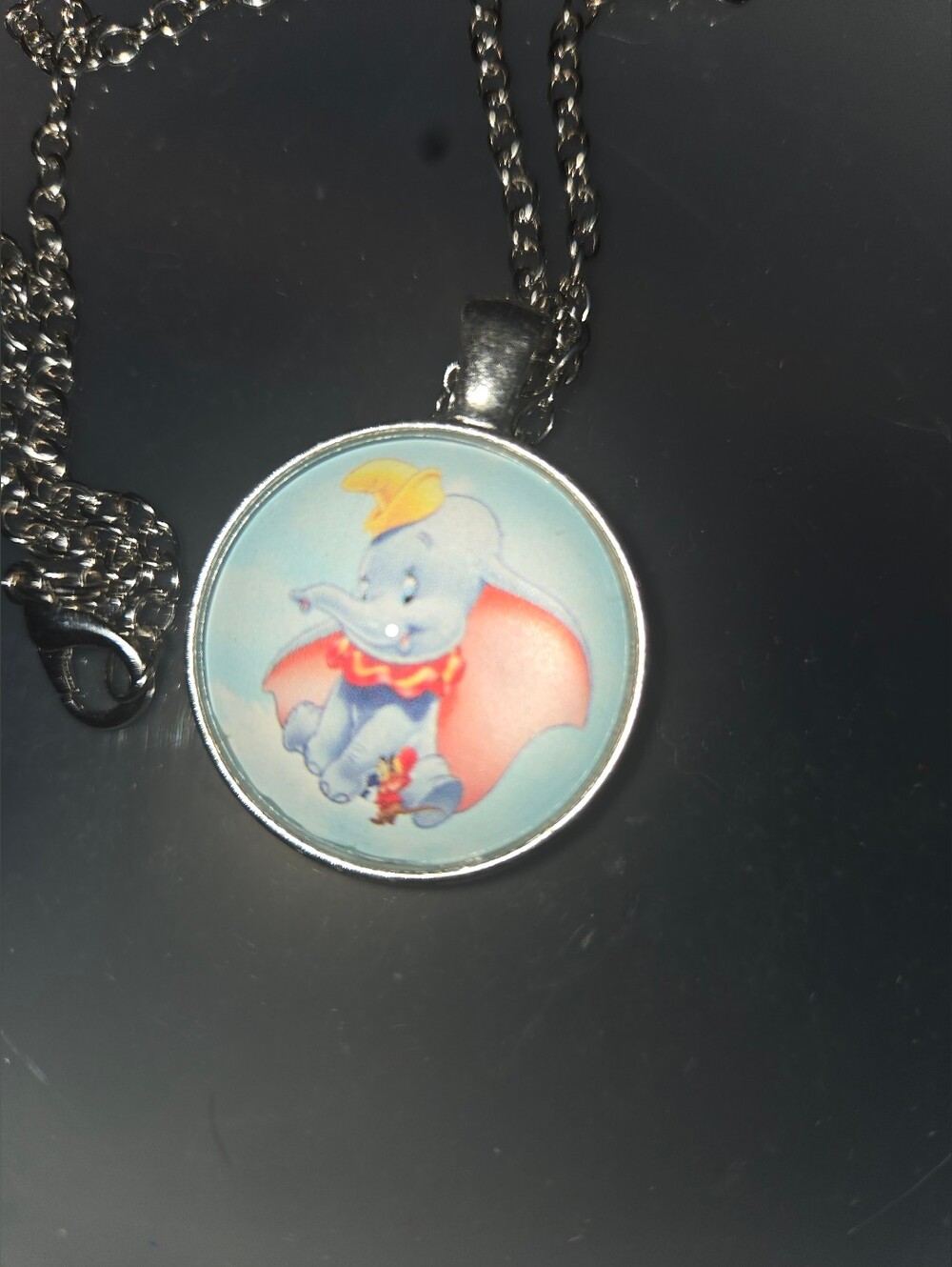 Dumbo 18.in Quarter Size Pendant Necklace